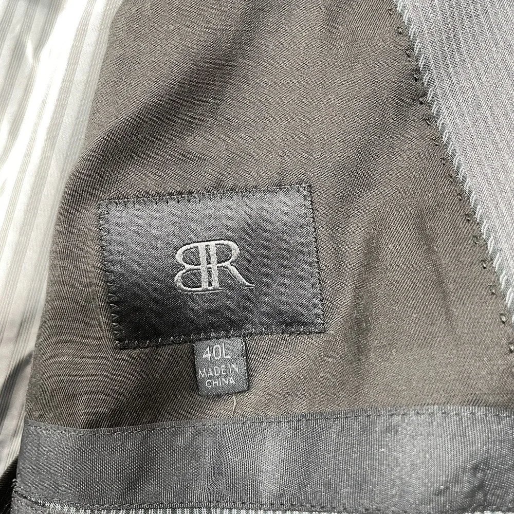 Banana Republic Men's 40 Long Marzotto Italian‎ Wool Blazer Gray  NWT FLAW!